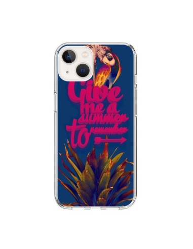 Coque iPhone 15 Give me a summer to remember souvenir paysage - Eleaxart