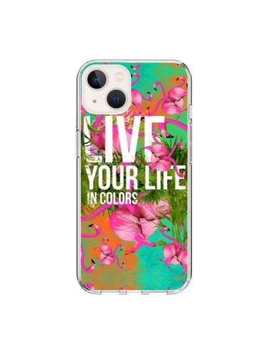 Cover iPhone 15 Live your Life Vivi la tua vita - Eleaxart