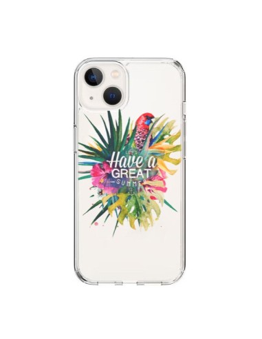 Coque iPhone 15 Have a great summer Ete Perroquet Parrot - Eleaxart