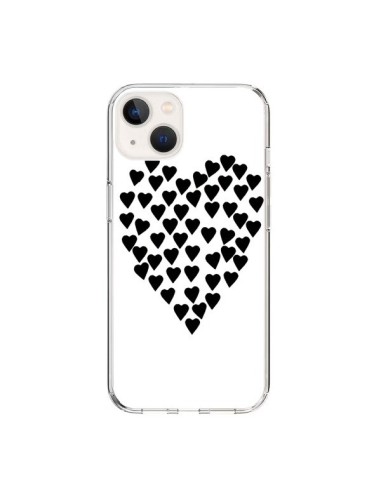 Cover iPhone 15 Cuore nei cuori Nero - Project M