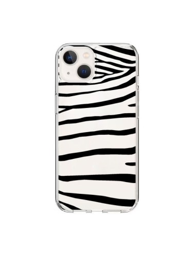 Coque iPhone 15 Zebre Zebra Noir Transparente - Project M