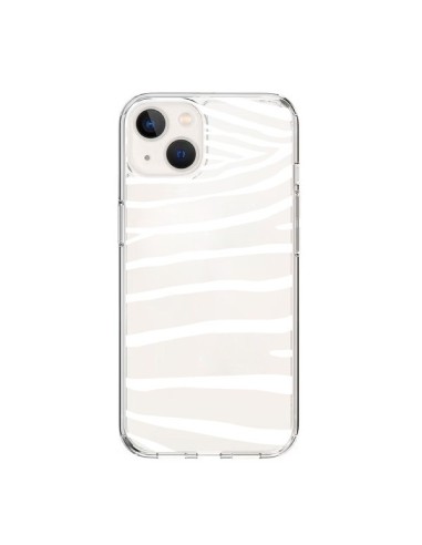 Coque iPhone 15 Zebre Zebra Blanc Transparente - Project M