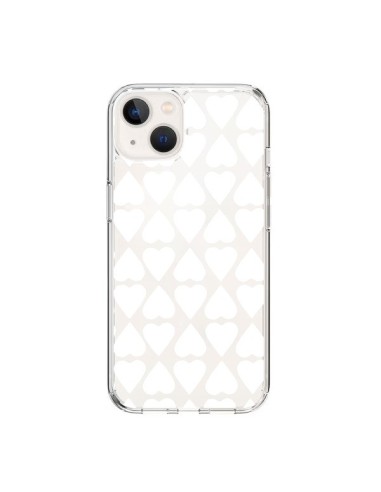 iPhone 15 Case Heart White Clear - Project M