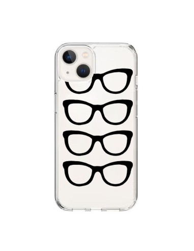 Coque iPhone 15 Sunglasses Lunettes Soleil Noir Transparente - Project M