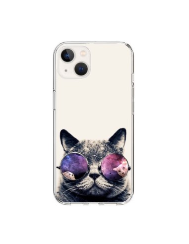 Cover iPhone 15 Gatto con gli occhiali- Gusto NYC