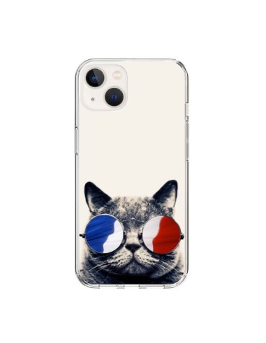 iPhone 15 Case Cat with Glasses - Gusto NYC
