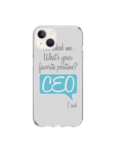 Coque iPhone 15 What's your favorite position CEO I said, bleu - Shop Gasoline