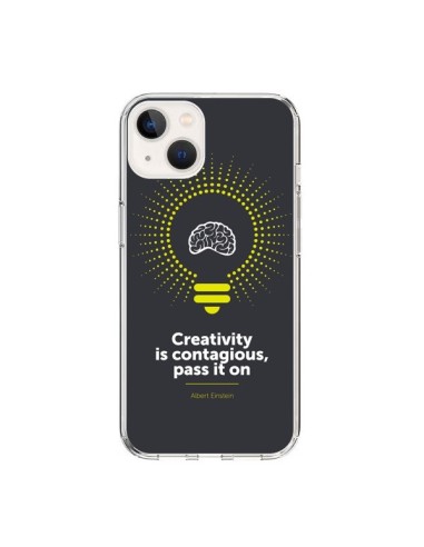 Coque iPhone 15 Creativity is contagious, Einstein - Shop Gasoline