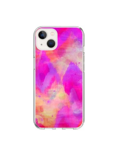 Coque iPhone 15 Coeur Tribal Rose - Ebi Emporium