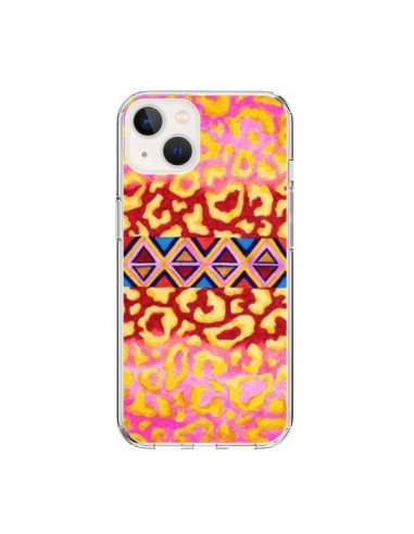iPhone 15 Case Tribal Leopard Pink - Ebi Emporium