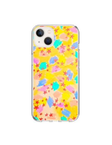 Coque iPhone 15 Stars Etoiles Jaunes - Ebi Emporium