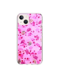 Coque iPhone 15 Stars Etoiles Roses - Ebi Emporium