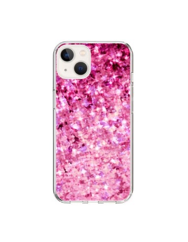 Coque iPhone 15 Romance Me Paillettes Roses - Ebi Emporium