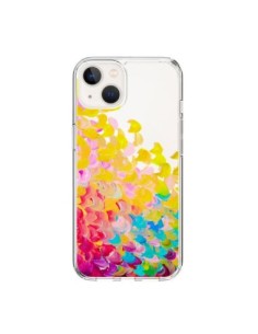 Cover iPhone 15 Creation in Colore Giallo Trasparente -...