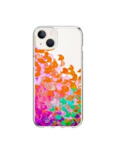 Cover iPhone 15 Creation in Colore Arancione Trasparente...