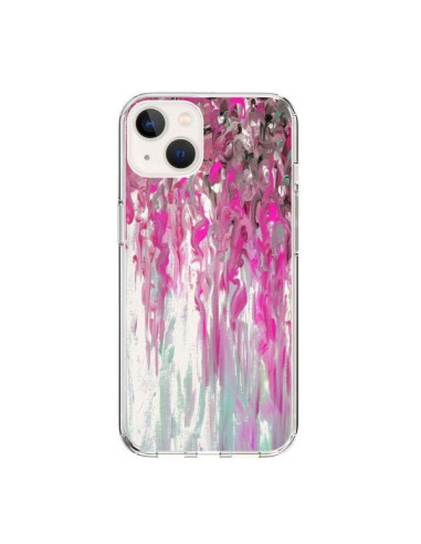Coque iPhone 15 Tempête Rose Transparente - Ebi Emporium