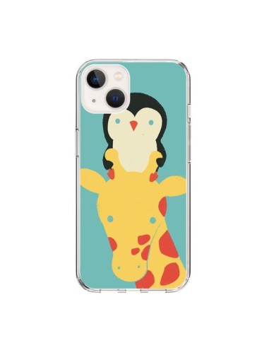 Coque iPhone 15 Girafe Pingouin Meilleure Vue Better View - Jay Fleck