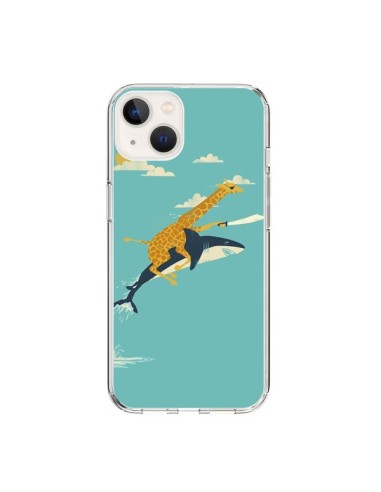 Coque iPhone 15 Girafe Epee Requin Volant - Jay Fleck