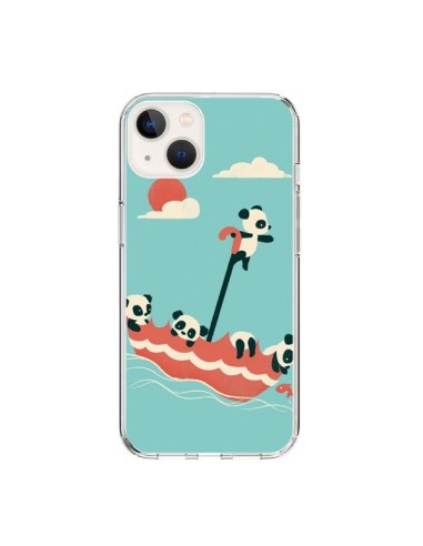 Coque iPhone 15 Parapluie Flottant Panda - Jay Fleck