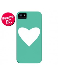 Coque Coeur Mint Vert pour iPhone 5C - Mary Nesrala