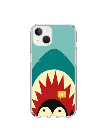 Coque iPhone 15 Pingouin Requin - Jay Fleck