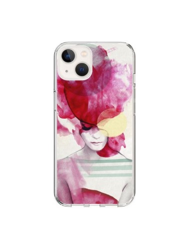 iPhone 15 Case Bright Pink Ritratt Girl - Jenny Liz Rome