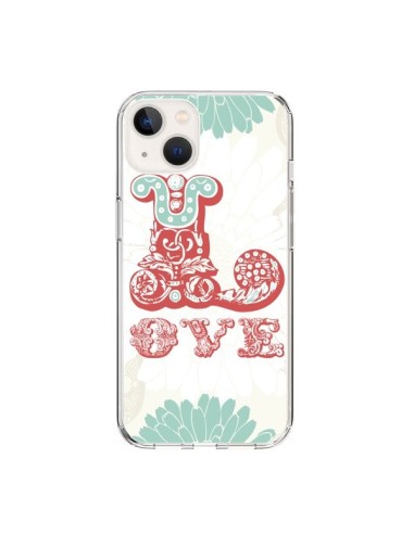 Coque iPhone 15 Love Fleurs Flourish - Javier Martinez