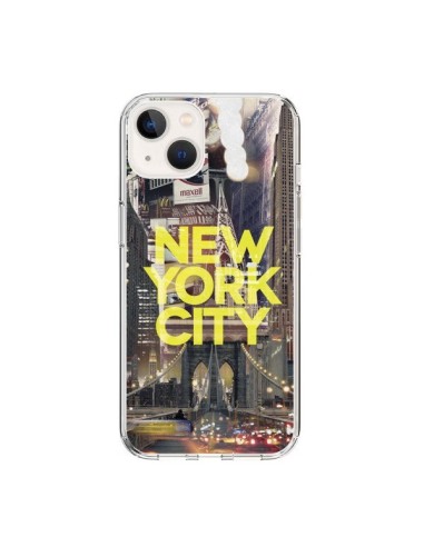 Coque iPhone 15 New York City Jaune - Javier Martinez