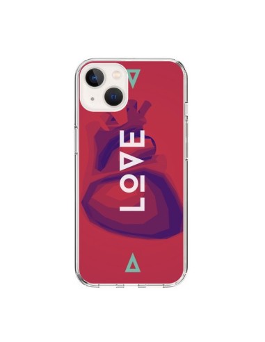 iPhone 15 Case Love Heart Triangle - Javier Martinez