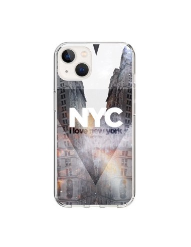 Coque iPhone 15 I Love New York City Orange - Javier Martinez