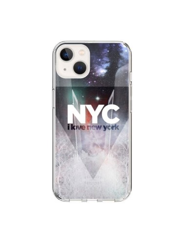 Coque iPhone 15 I Love New York City Bleu - Javier Martinez