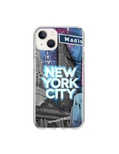 iPhone 15 Case New York City Skyscrapers Blue - Javier...