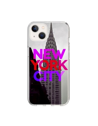 iPhone 15 Case New York City Pink Red - Javier Martinez
