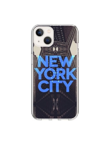 Coque iPhone 15 New York City Bleu - Javier Martinez