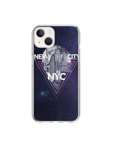 iPhone 15 Case New York City Triangle Pink - Javier Martinez