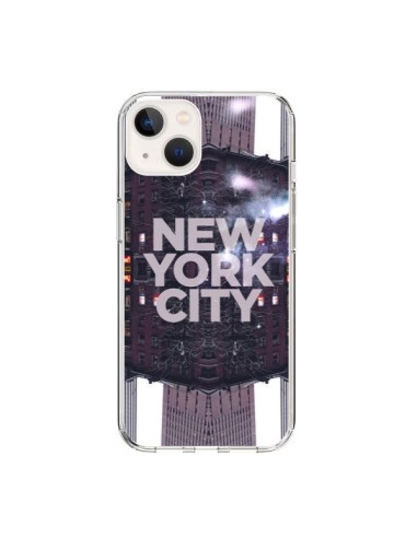 Coque iPhone 15 New York City Violet - Javier Martinez