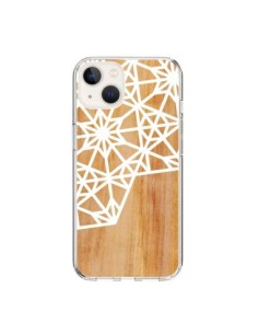 Cover iPhone 15 Frozen Stars Stelle Legno Azteque Aztec...
