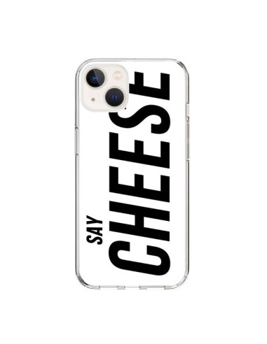 Coque iPhone 15 Say Cheese Smile Blanc - Jonathan Perez