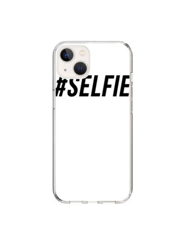 Coque iPhone 15 Hashtag Selfie Noir Vertical - Jonathan Perez