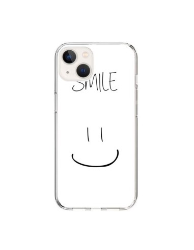 Coque iPhone 15 Smile Souriez en Blanc - Jonathan Perez