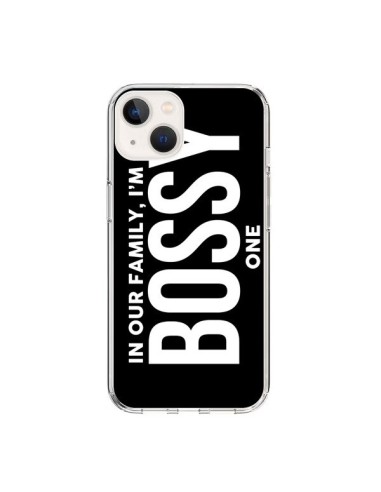 Coque iPhone 15 In our family i'm the Bossy one - Jonathan Perez