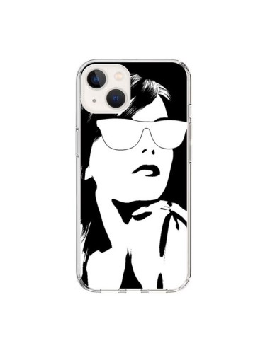 Coque iPhone 15 Fille Lunettes Blanches - Jonathan Perez