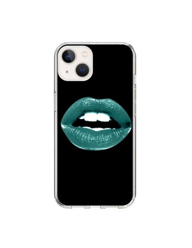 Coque iPhone 15 Lèvres Bleues - Jonathan Perez