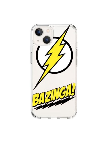 Coque iPhone 15 Bazinga Sheldon The Big Bang Thoery Transparente - Jonathan Perez