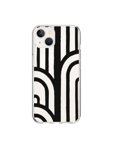 Coque iPhone 15 Geometric Noir Transparente - Dricia Do