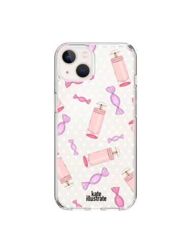 Coque iPhone 15 Candy Bonbons Transparente - kateillustrate