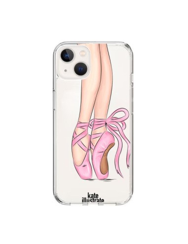 Coque iPhone 15 Ballerina Ballerine Danse Transparente - kateillustrate