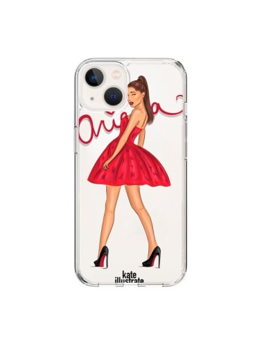 Cover iPhone 15 Ariana Grande Cantante Trasparente - kateillustrate