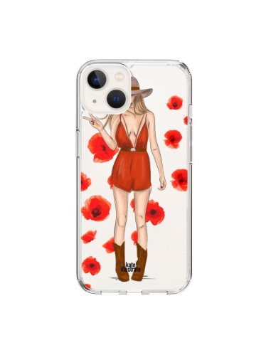 Coque iPhone 15 Young Wild and Free Coachella Transparente - kateillustrate
