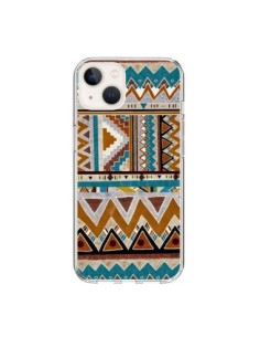 Coque iPhone 15 Azteque Vert Marron - Kris Tate